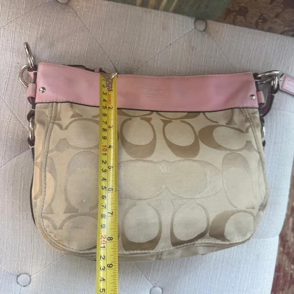 Coach Bag, Beige and Pink, F14708 - Picture 11 of 16